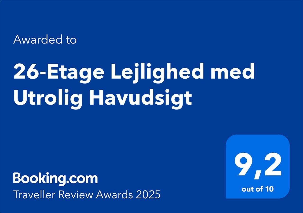 26-Etage Lejlighed Med Utrolig Havudsigt Århus Exterior foto